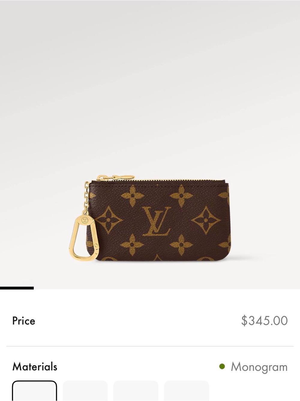 Authentic Louis Vuitton Brown Monogram Coin Pouch. New - Picture 5 of 5